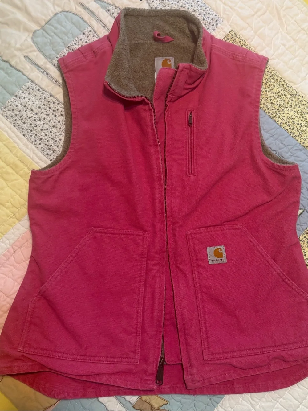 Women’s Vintage Rare Pink Carharrt Vest
